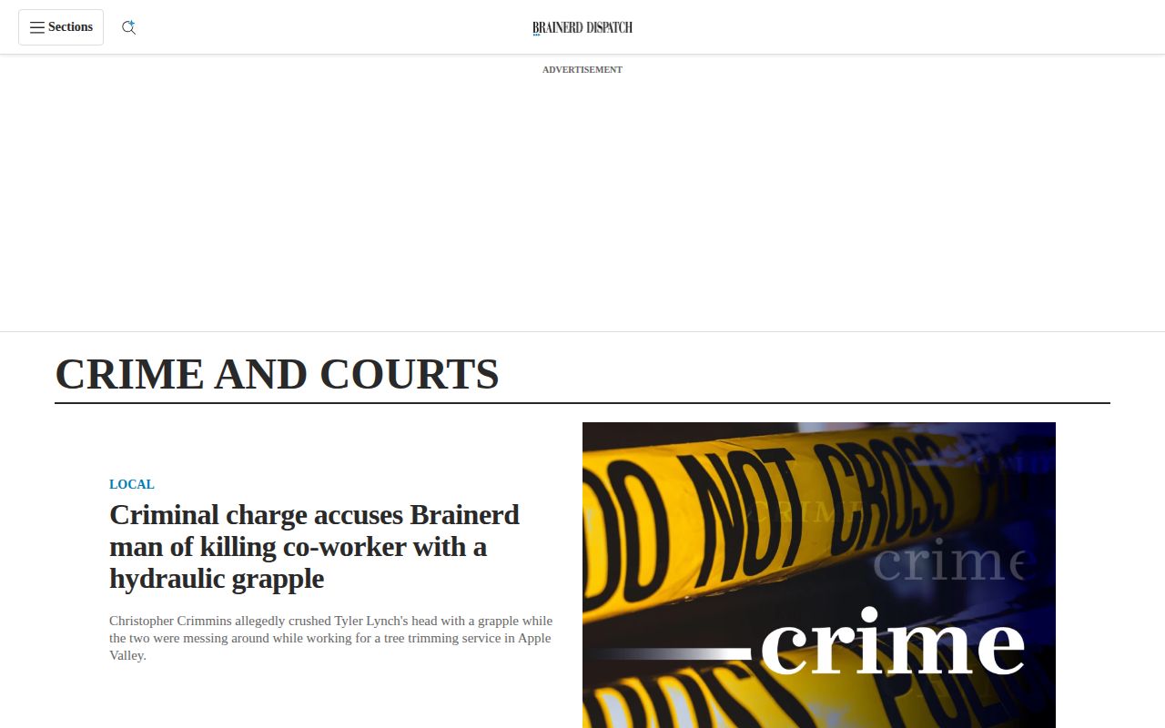 Cass County crime-news record source at Brainerd Dispatch